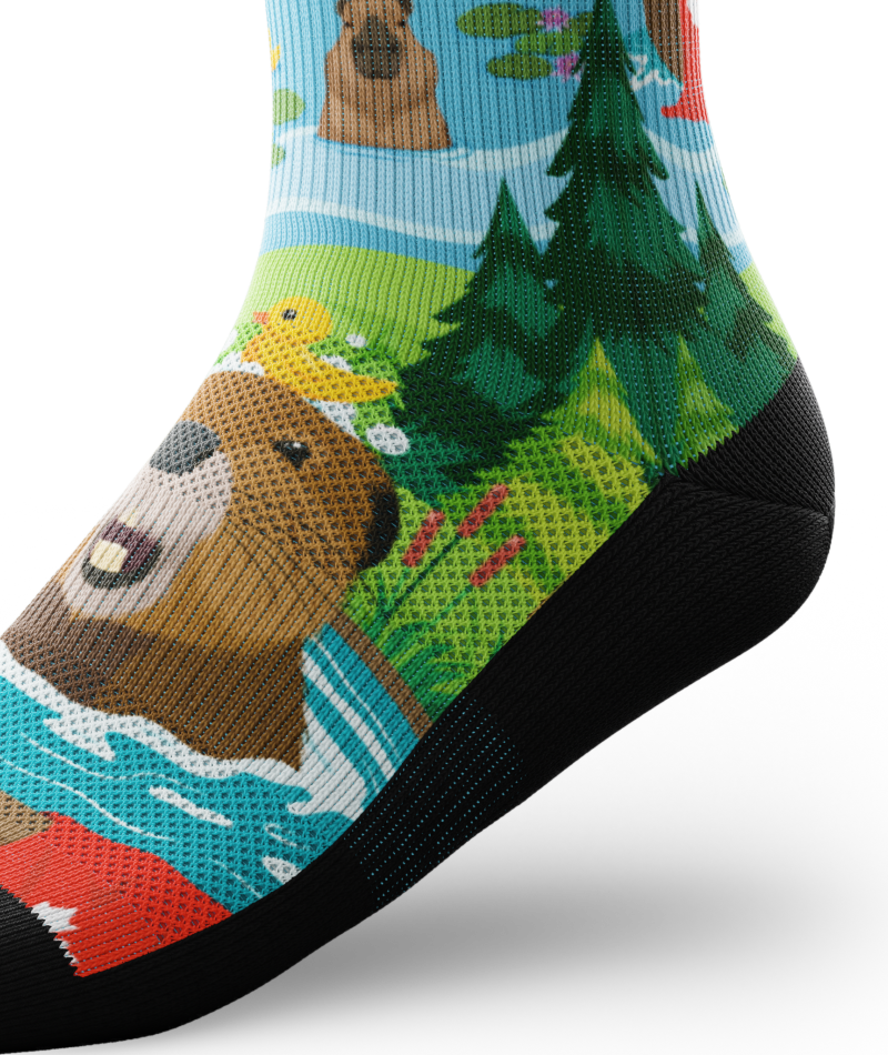 Bubbly Beaver Crew Socks