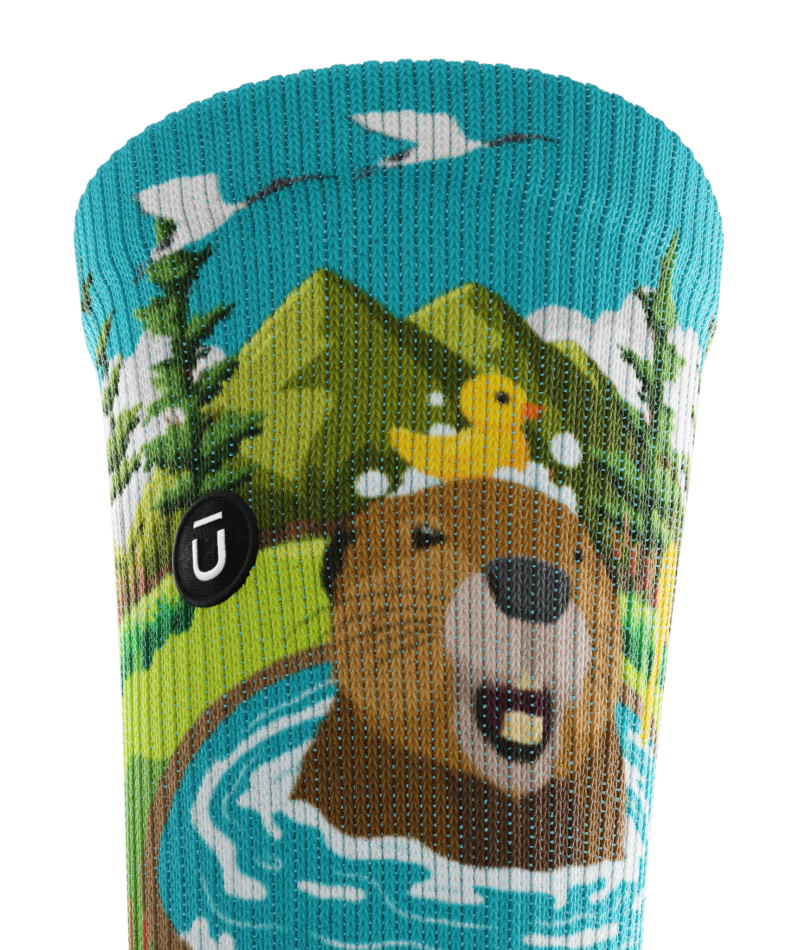 Bubbly Beaver Crew Socks