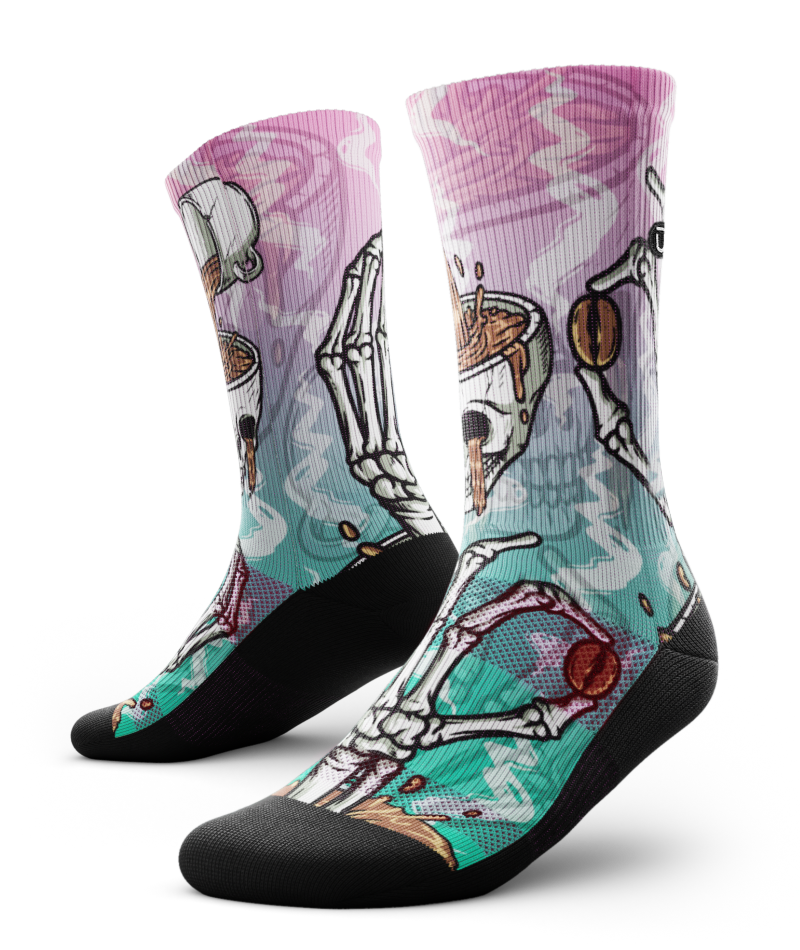 Chaussettes d'équipage caféinées