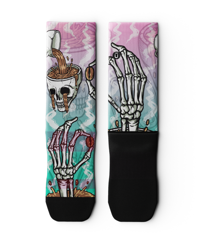Chaussettes d'équipage caféinées