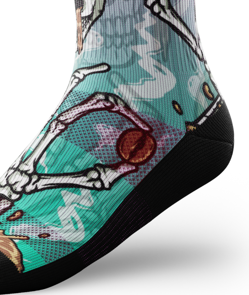 Chaussettes d'équipage caféinées
