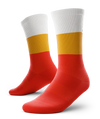 Candy Corn Athletic Crew Socks