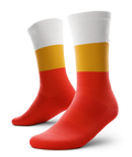 Candy Corn Athletic Crew Socks