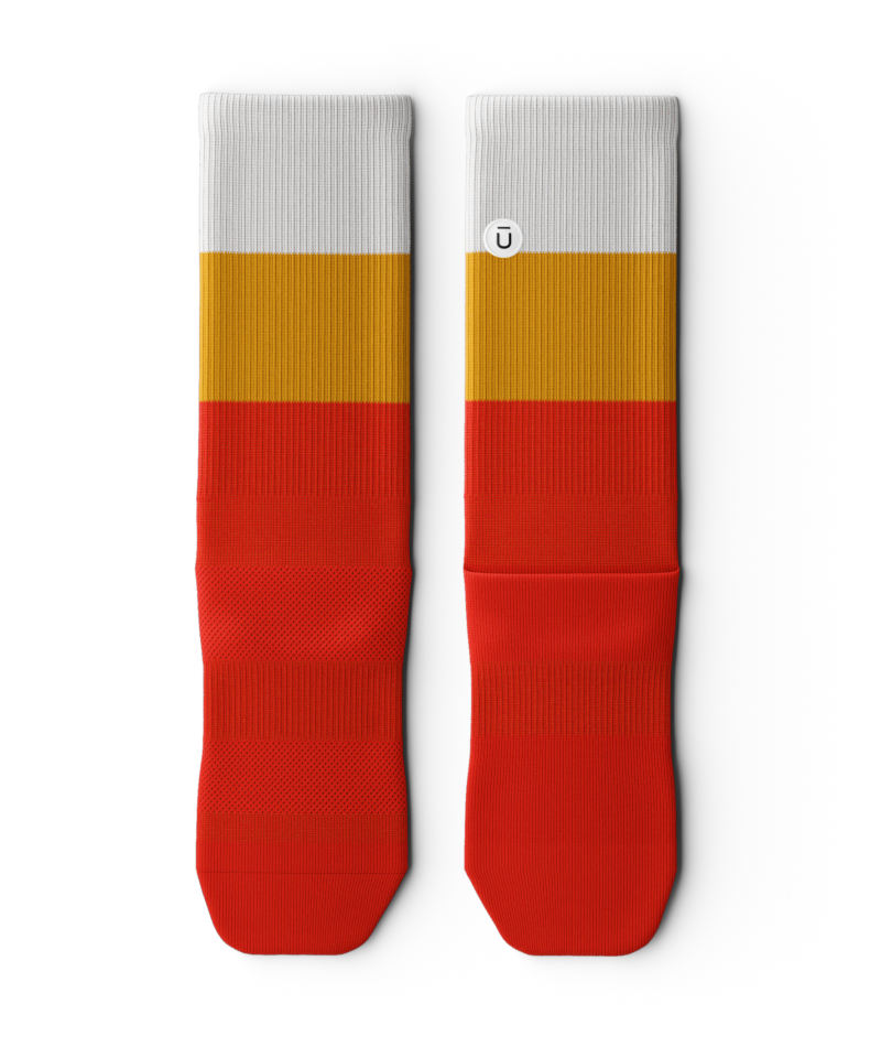 Candy Corn Athletic Crew Socks