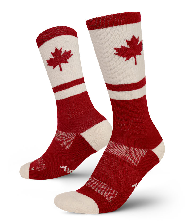 Chaussettes mi-hautes en laine mérinos Canuck