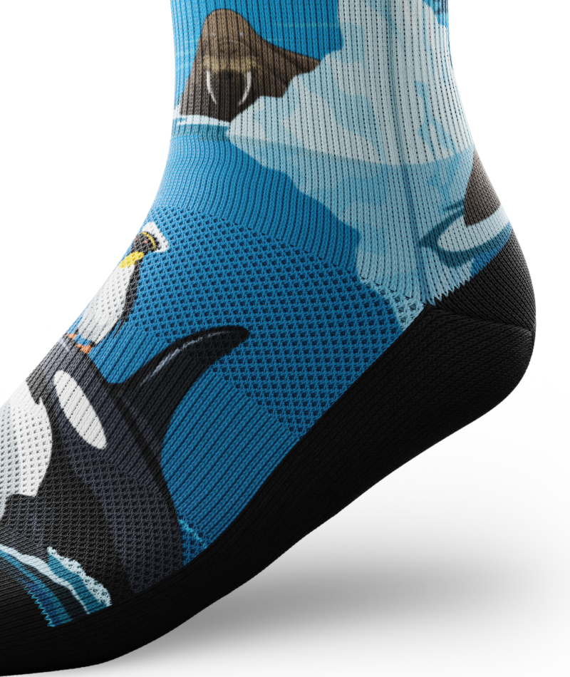 Chaussettes athlétiques d'équipage Captain Cold Feet