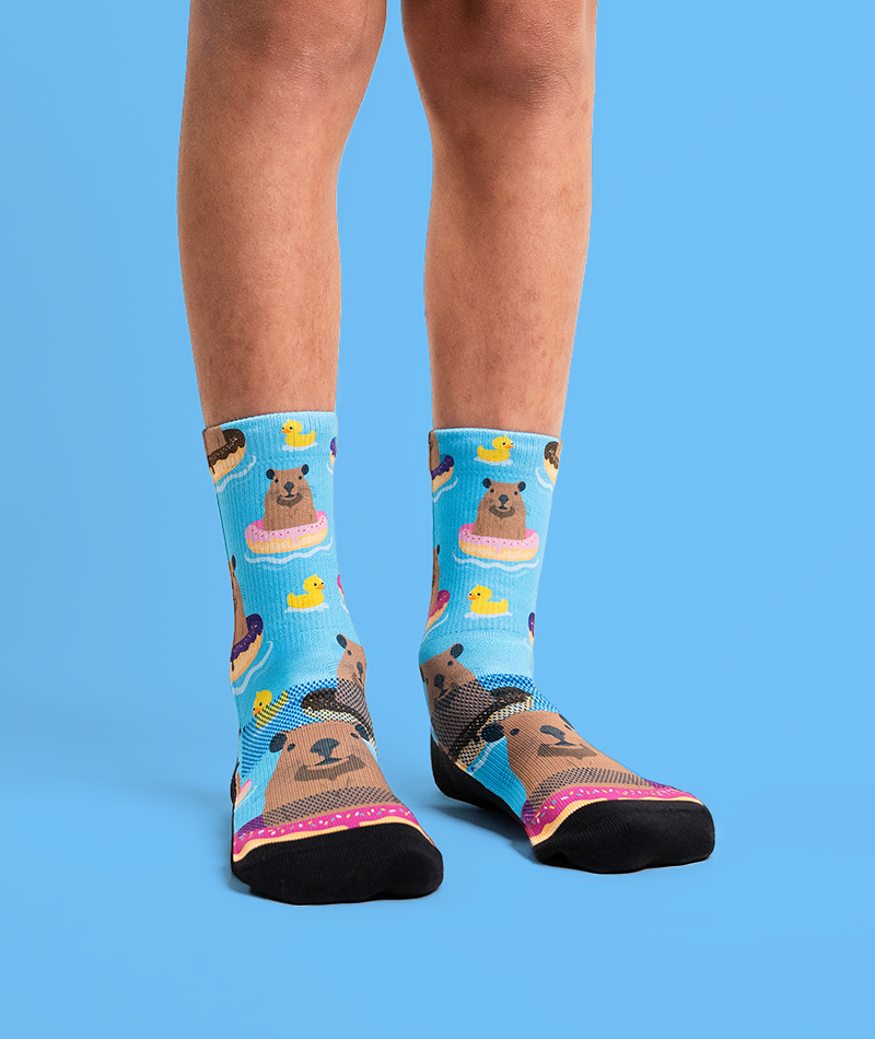 Capybara Youth Crew Socks