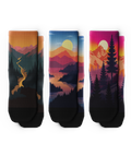 Chasing Horizons Athletic Quarter Socks 3-Pack