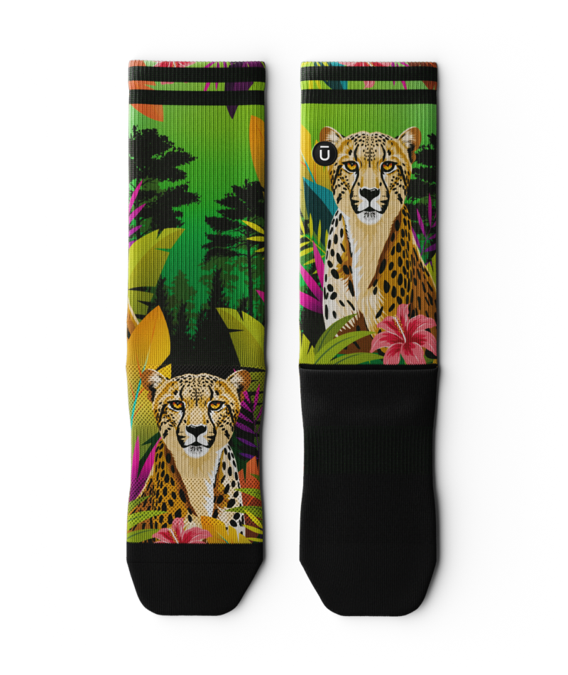 Cheetah Crew Socks