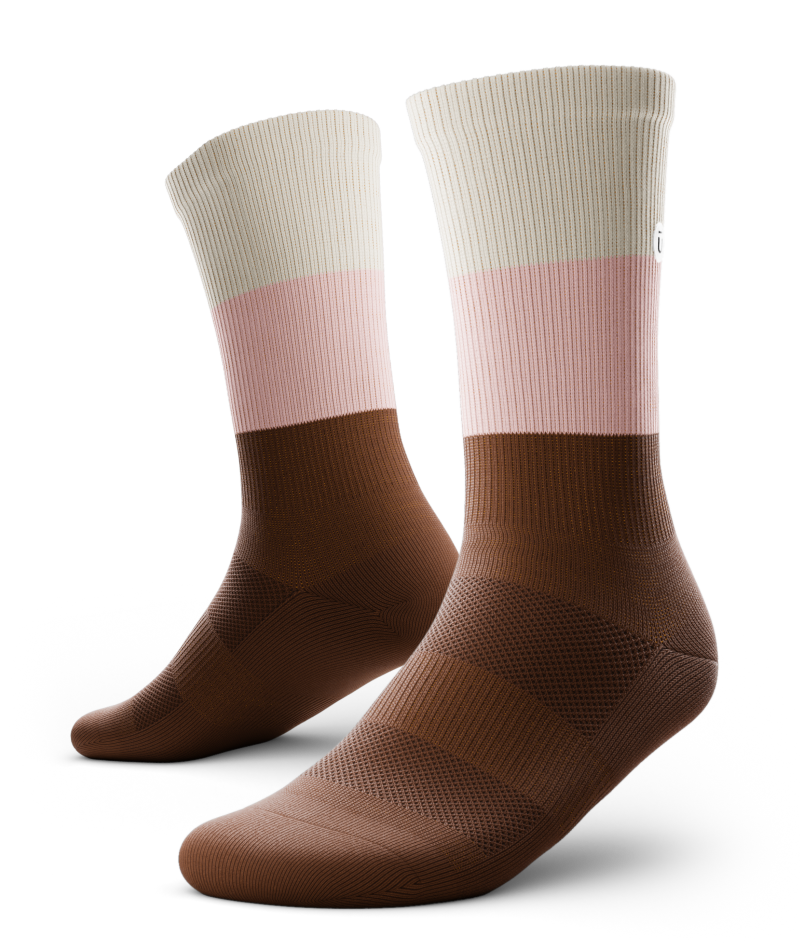 Chocolate Pistachio Athletic Crew Socks