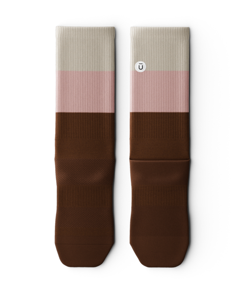 Chocolate Pistachio Athletic Crew Socks