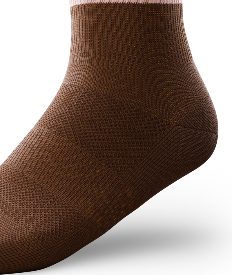 Chocolate Pistachio Athletic Crew Socks