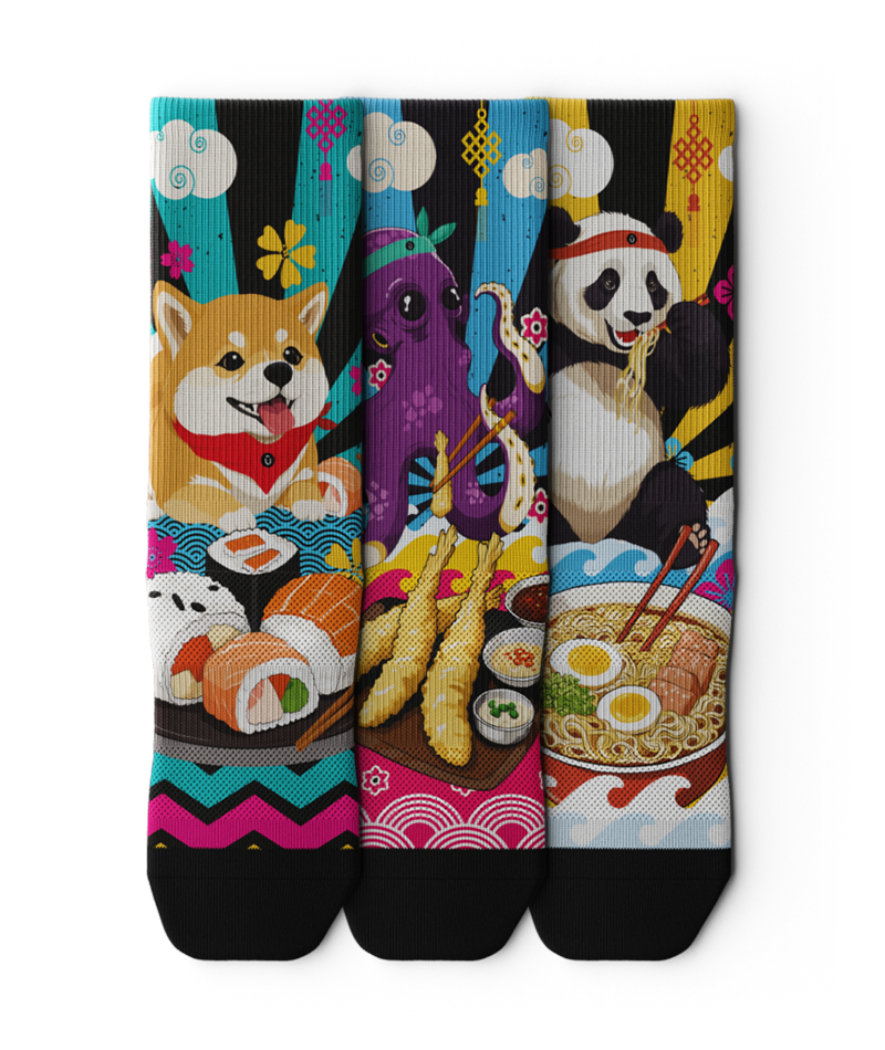 Chow Down Crew Sock 3-Pack