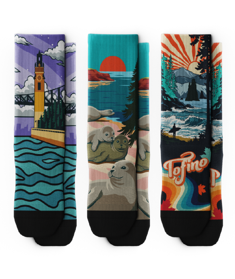 Coast to Coast Athletic Crew Socks 3-Pack