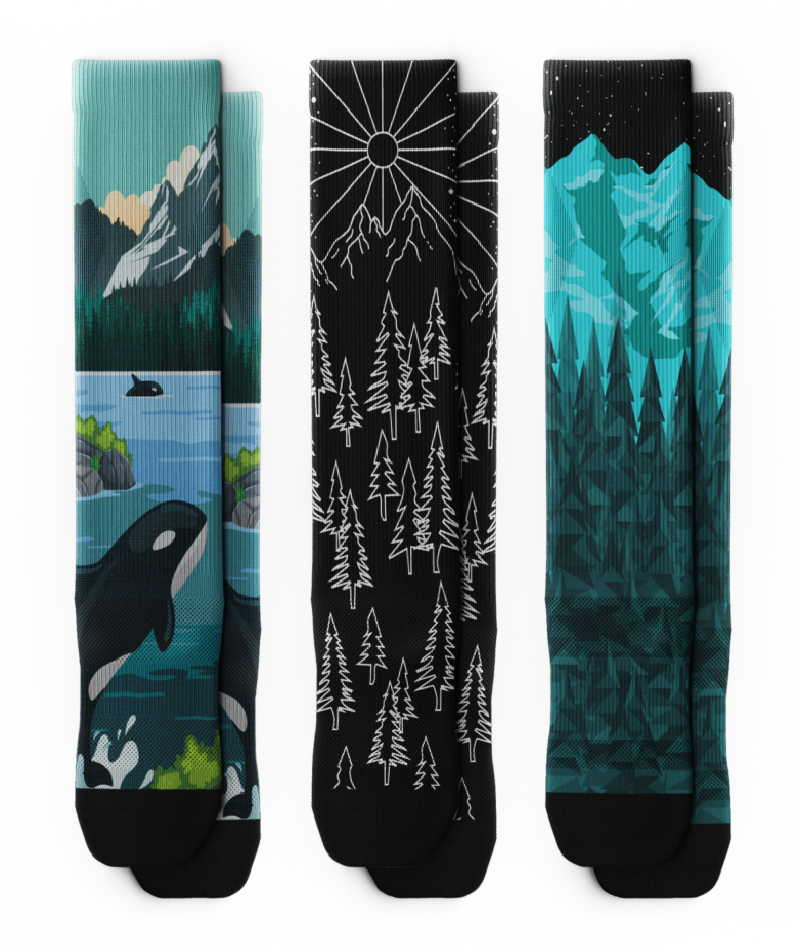 Coast to Trail Athletic Knee High Compression 3-Pack