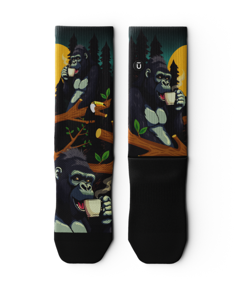 Coffee is Life Athletic Crew Socks