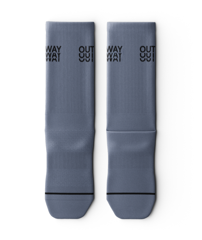 Core Blue Athletic Crew Socks