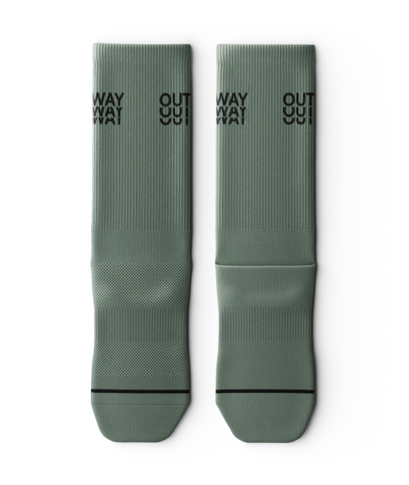 Core Green Athletic Crew Socks