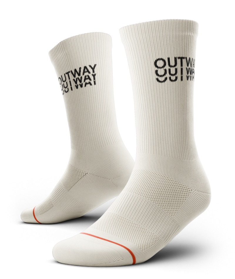 Chaussettes de sport ras du cou Off White de base