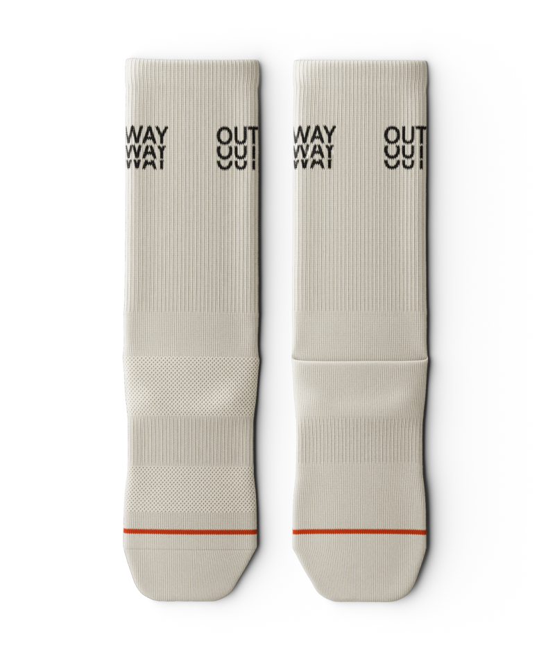 Core Off White Athletic Crew Socks
