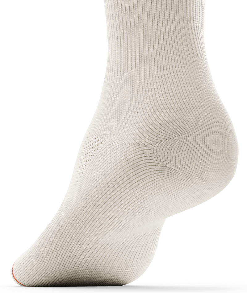 Core Off White Athletic Crew Socks
