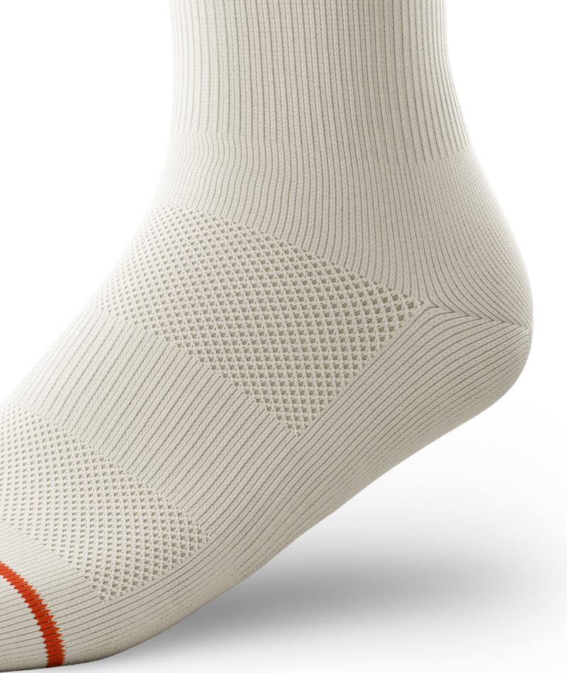Core Off White Athletic Crew Socks