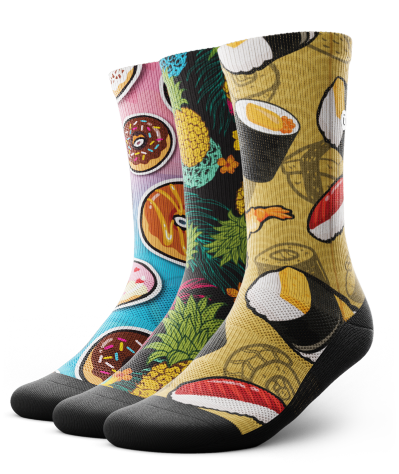 Cravings Athletic Crew Socks 3-Pack