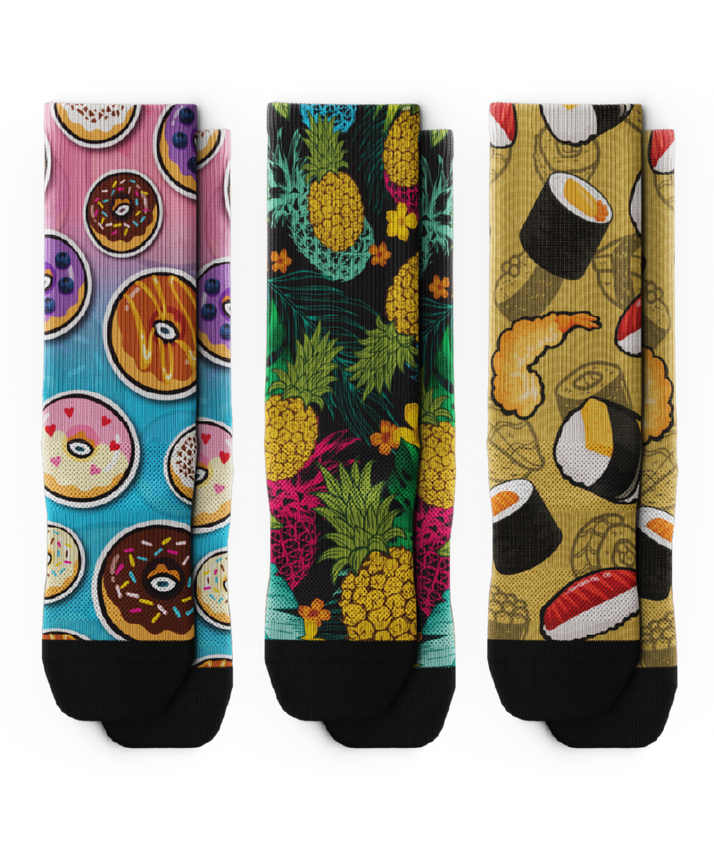 Cravings Athletic Crew Socks 3-Pack