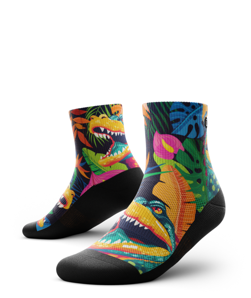 Crocs in Tropics Athletic Quarter Socks
