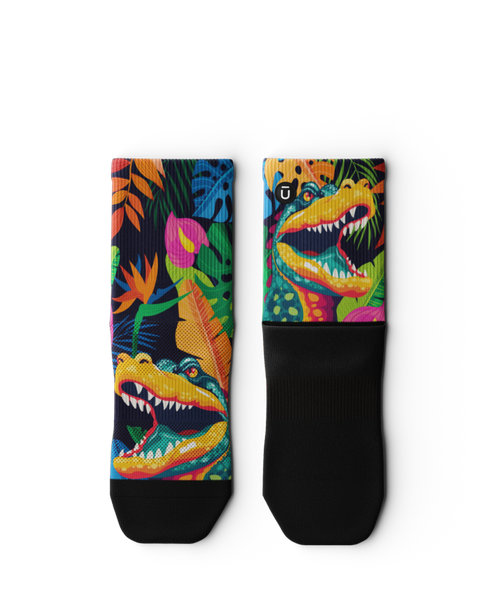 Crocs in Tropics Athletic Quarter Socks