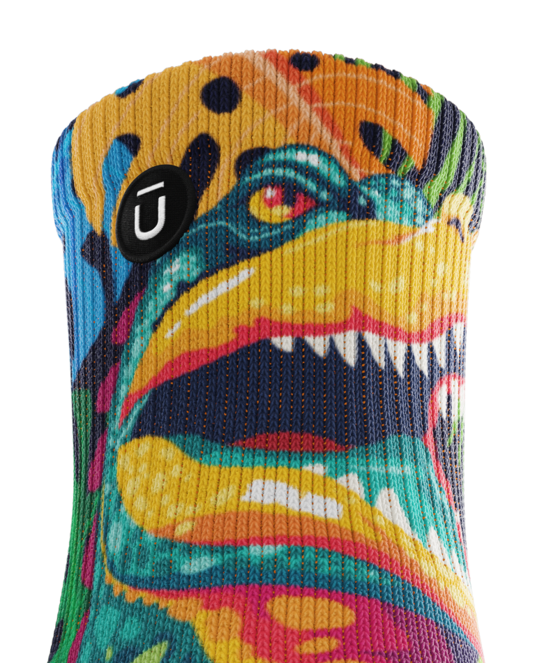 Crocs in Tropics Athletic Quarter Socks