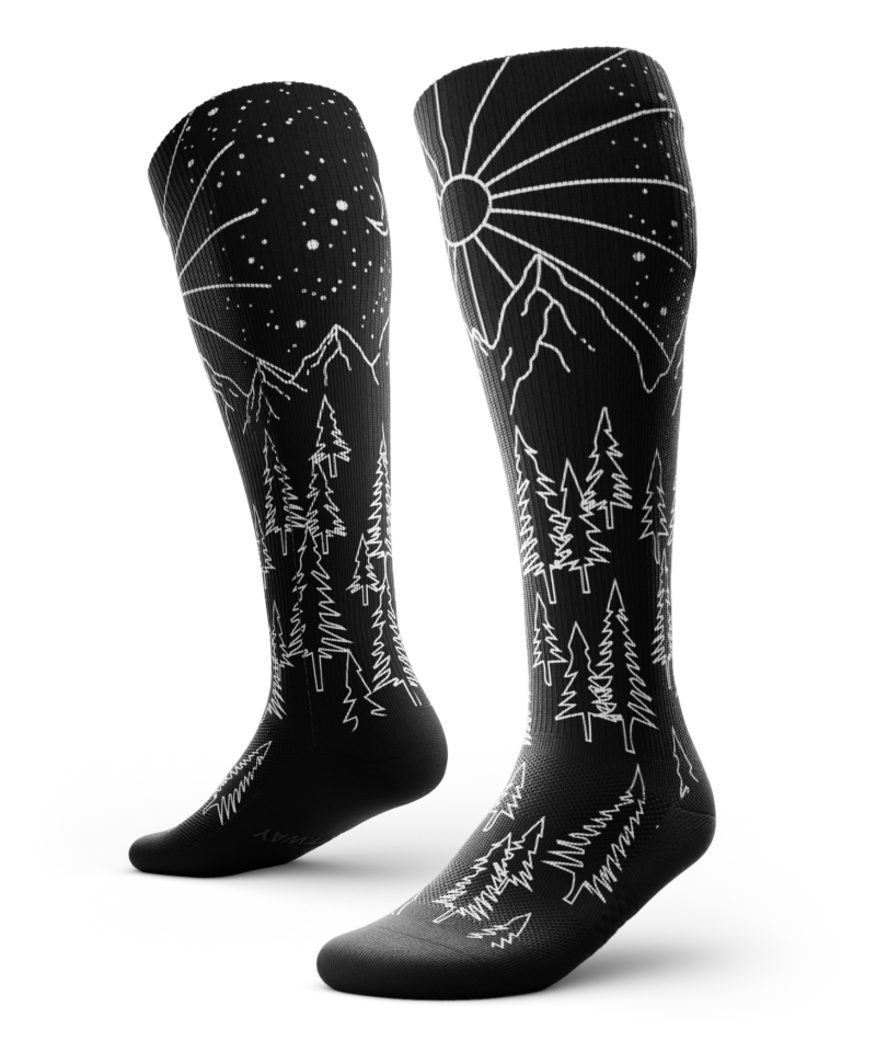 Chaussettes de compression athlétiques hauteur genou Day 'N Night