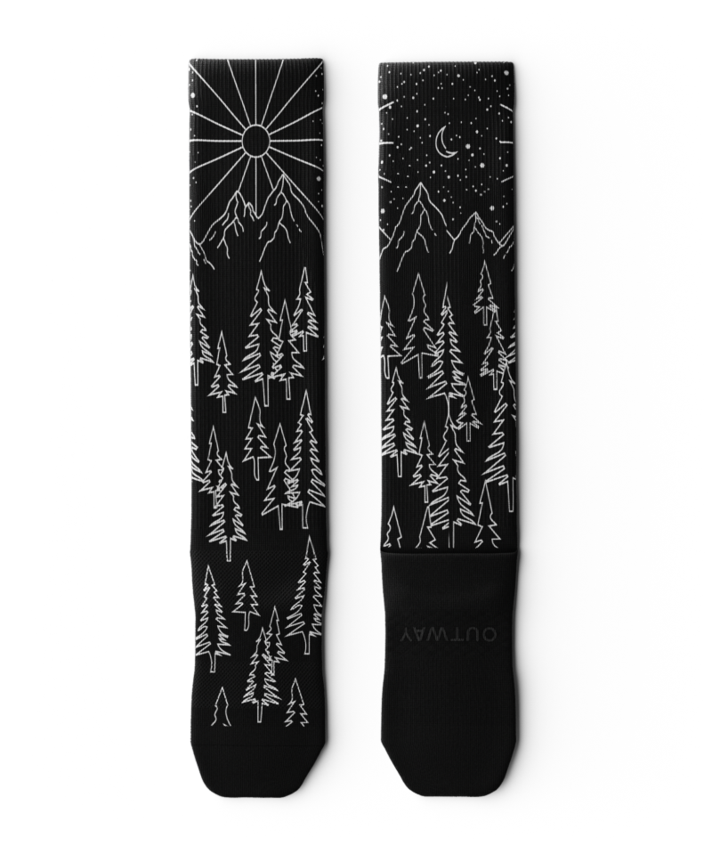 Chaussettes de compression athlétiques hauteur genou Day 'N Night