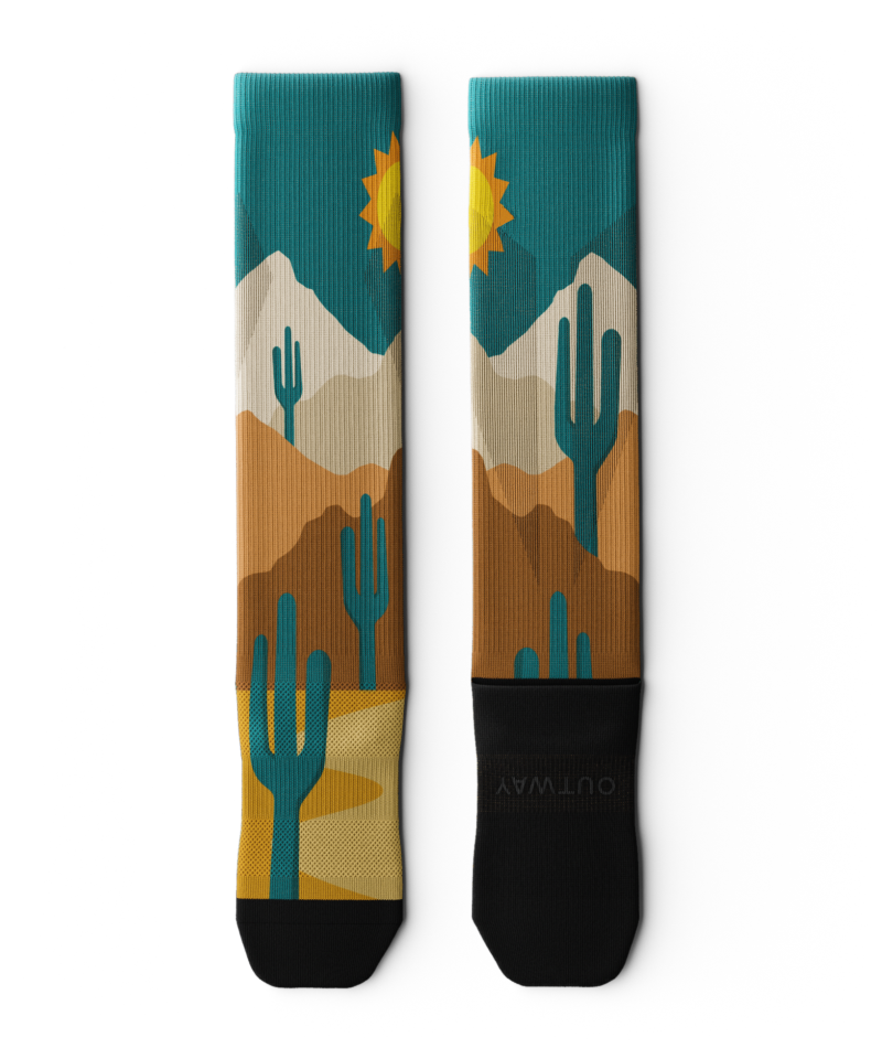 Deserted Athletic Knee High Compression Socks
