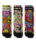 Dopamine Drip Athletic Crew Socks 3-Pack