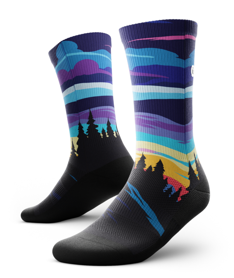 Dream Sky Athletic Crew Socks