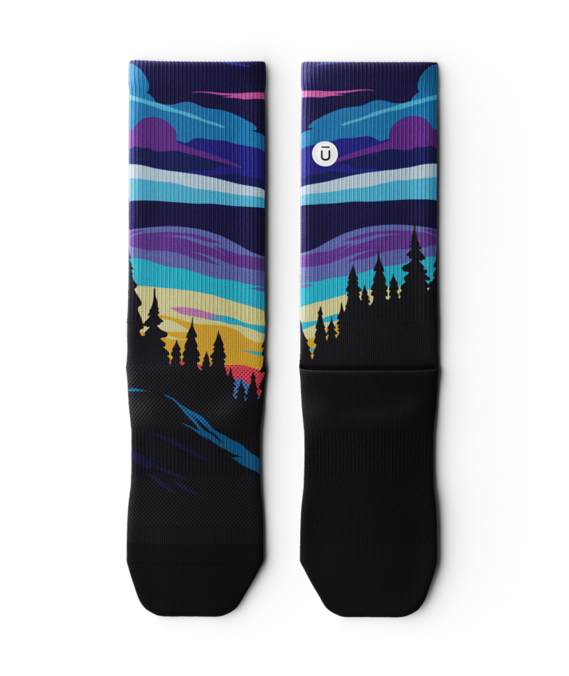 Dream Sky Athletic Crew Socks