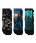 Dusk Trail Athletic Quarter Socks 3-Pack