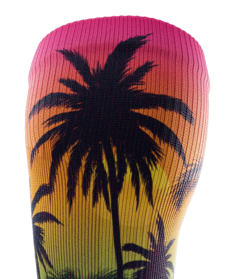 Electric Tropics Athletic Knee High Compression Socks