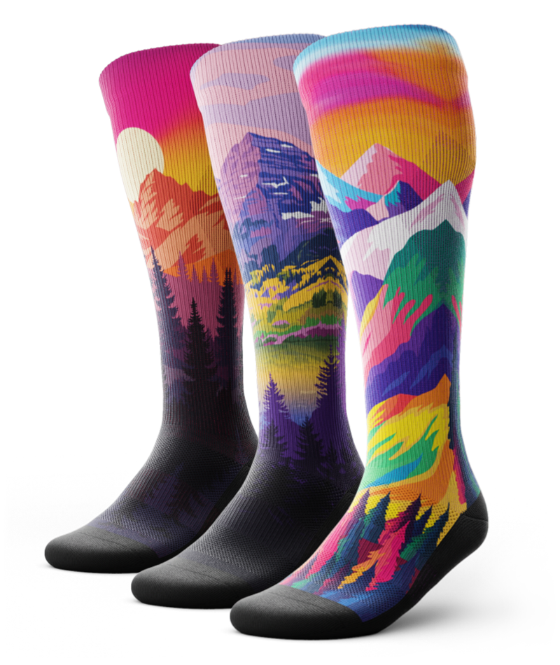Elevation Athletic Knee High Compression Socks 3-Pack