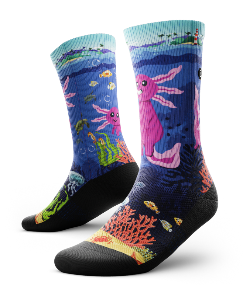 Enchanted Deep Athletic Crew Socks