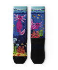 Enchanted Deep Athletic Crew Socks