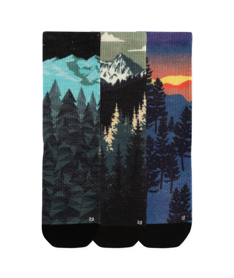 Chaussettes crew légères Explorer en laine mérinos - Paquet de 3