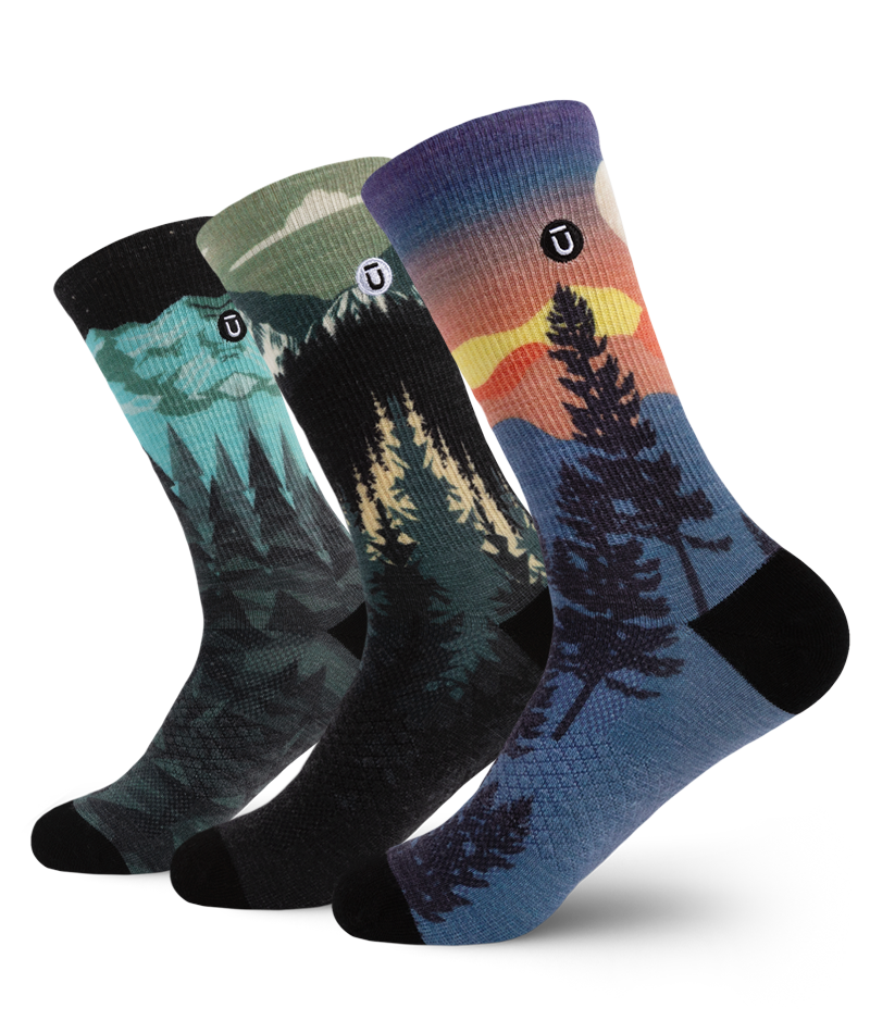 Chaussettes crew légères Explorer en laine mérinos - Paquet de 3