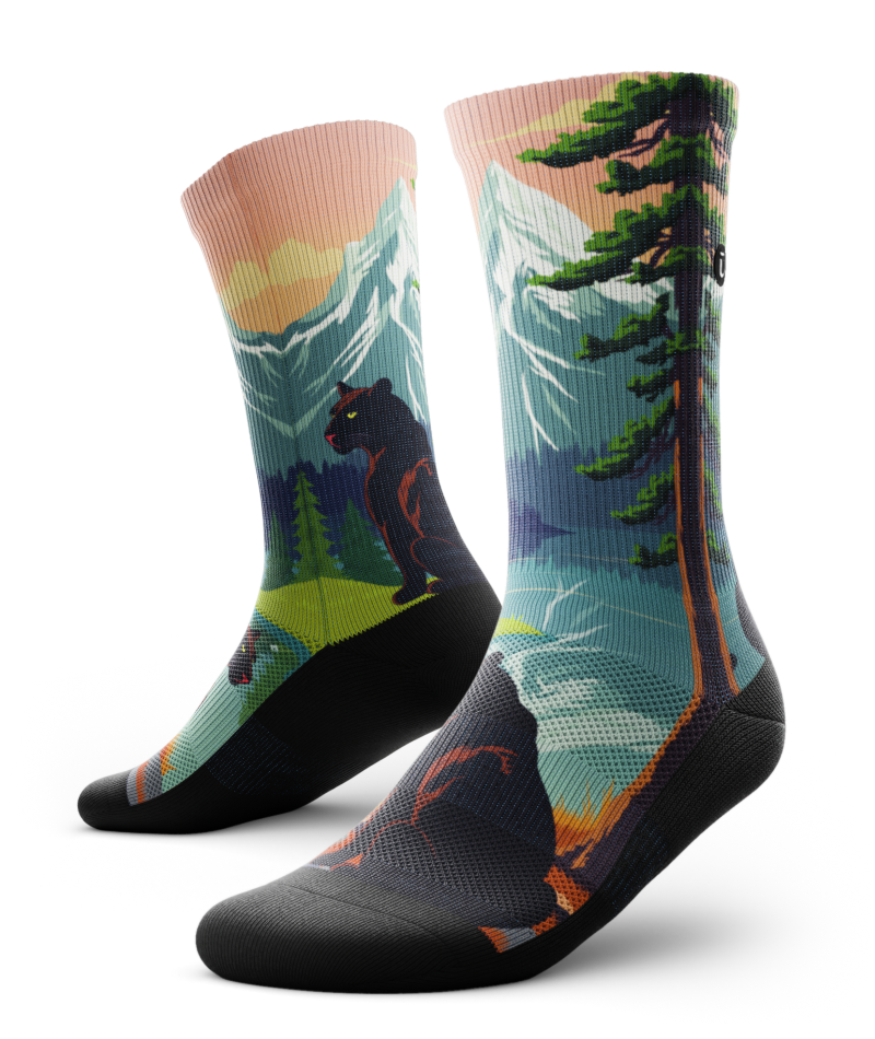 Eyes in the Pines Crew Socks