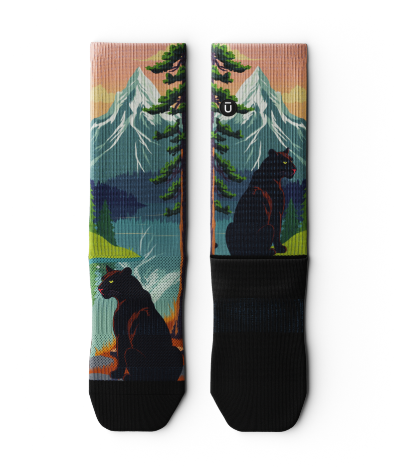 Eyes in the Pines Crew Socks