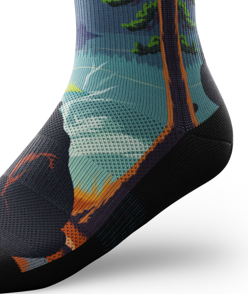 Eyes in the Pines Crew Socks