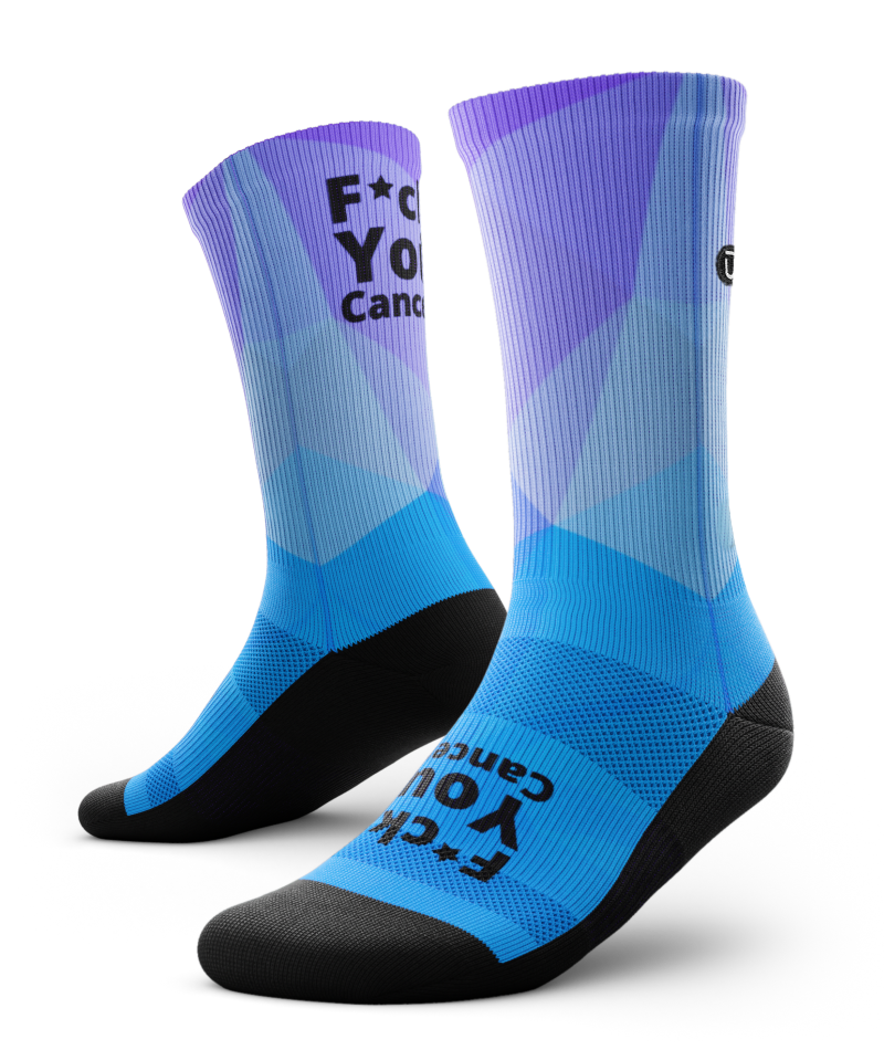 FU Cancer Athletic Crew Socks