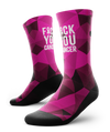 FU Breast Cancer Athletic Crew Socks