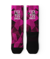 FU Breast Cancer Athletic Crew Socks